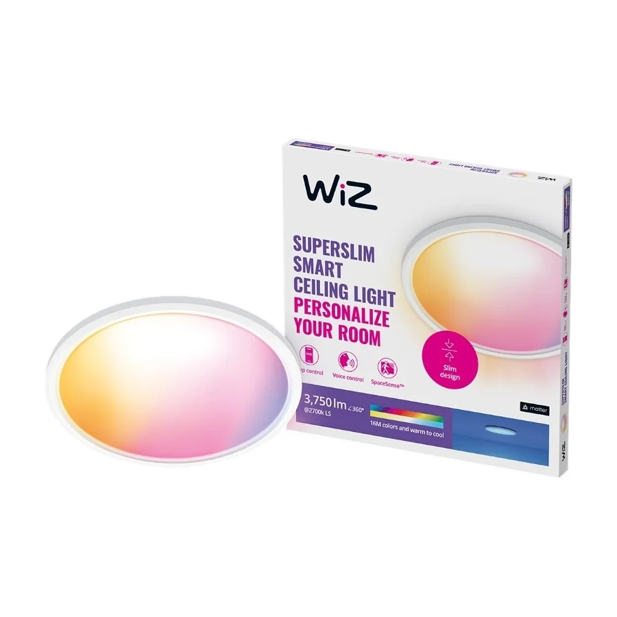 WiZ Superslim RGB kattovalaisin 32W, valkoinen
