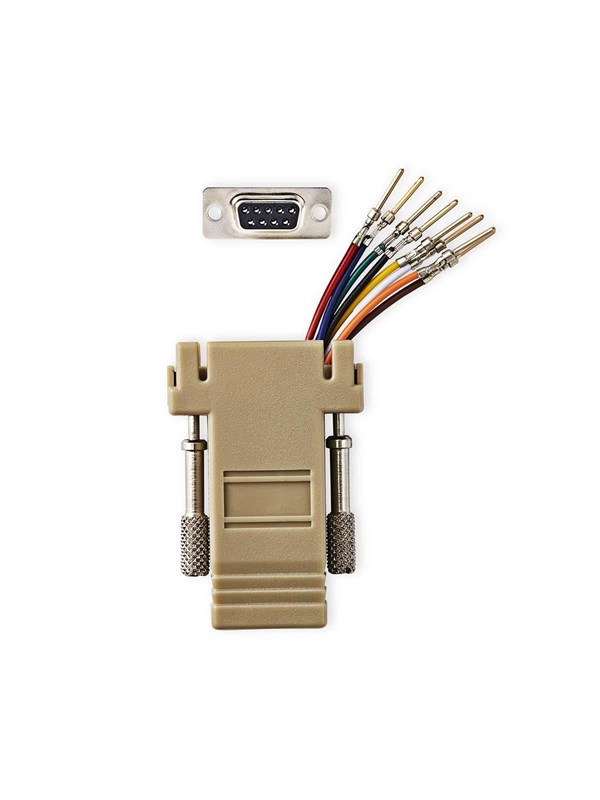 Nedis Sarjaporttisovitin | Sovitin | D-SUB 9-Pin Uros | RJ45 Naaras | Niklattu | Valkea | Laatikko