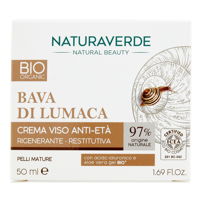 Naturaverde Anti-Eta palauttava voide puhtaalla etananlimalla 50 ml