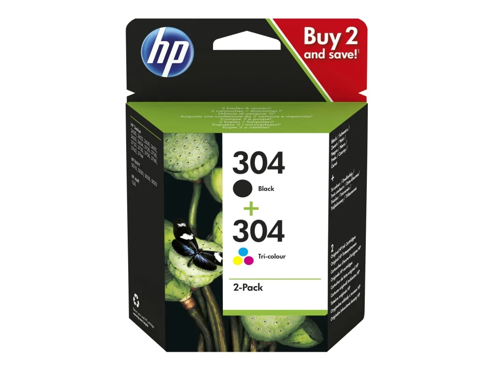 Hp Ink Combo Pack (black/color) No.304 - Deskjet 3720/3730/3732