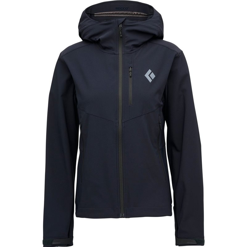 Black Diamond W Dawn Patrol Softshell Black - XS