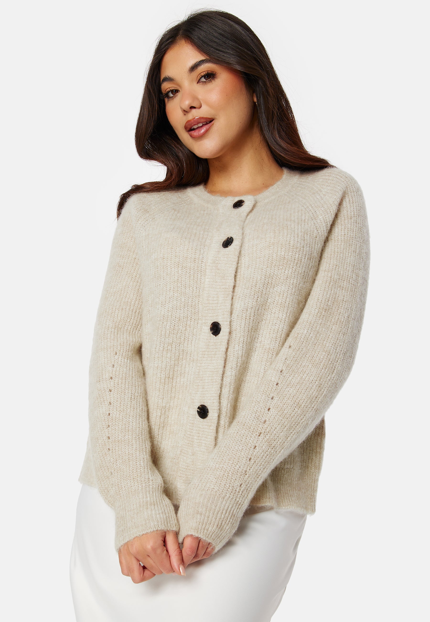 SELECTED Neuletakki 'SLFLulu' beige