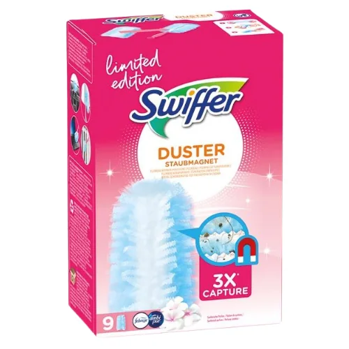 Swiffer Duster Limited Edition Pink Pölymagneetin Täyttöliinat Febreze-tuoksulla - 9 kpl
