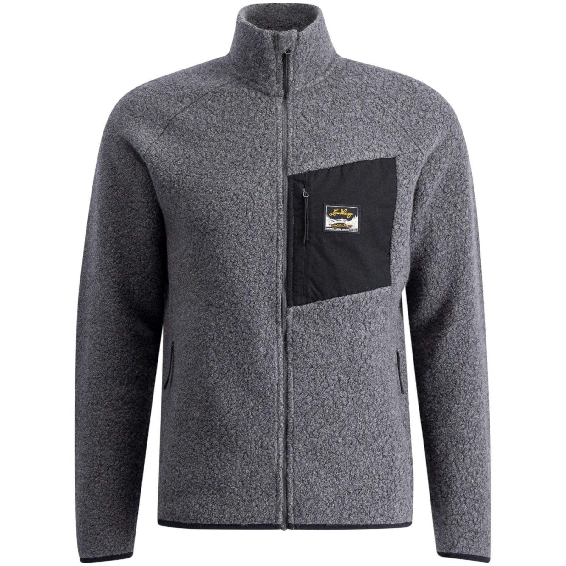 Lundhags Flok Wool Ms Pile, välikerros, miesten, harmaa