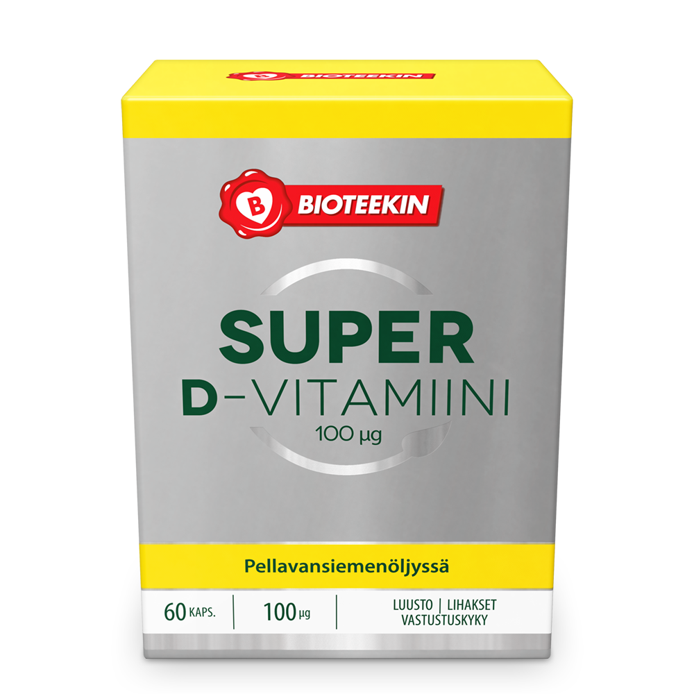 Super D-vitamiini 100 mikrog. 60 kaps