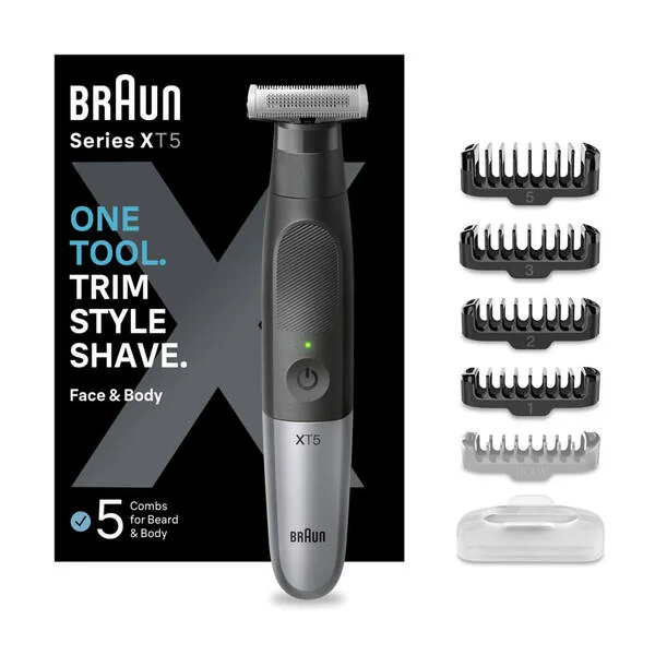 Braun Series X XT5100 -trimmeri, tähtiharmaa
