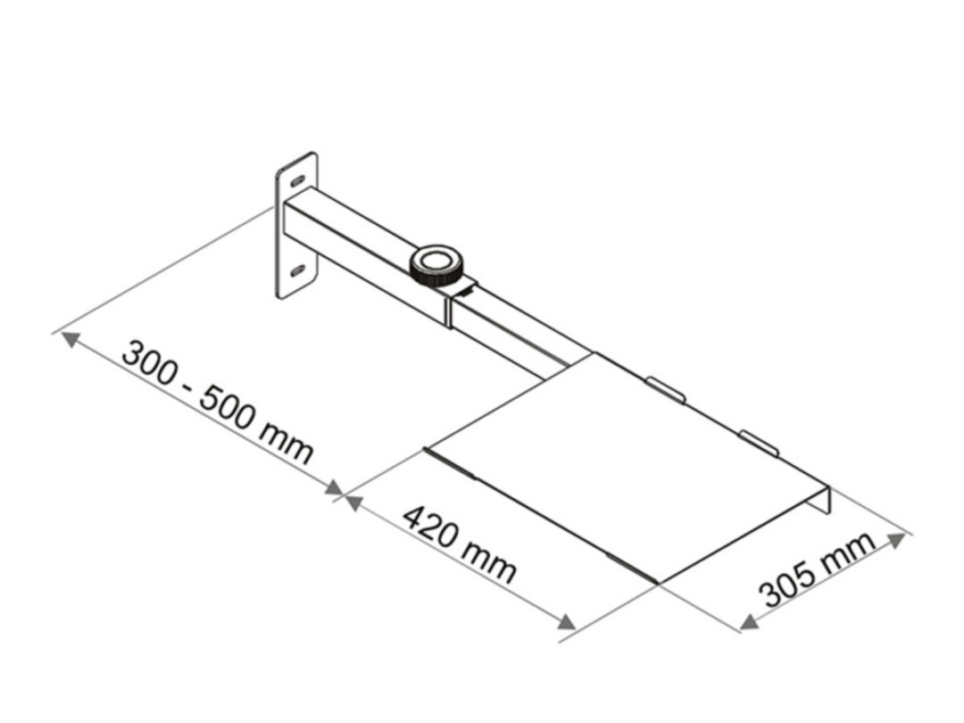 Multibrackets M Computer Shelf Motorized Mount Hd