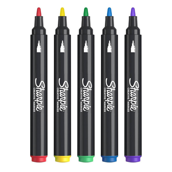 Sharpie Creative Marker Bullet Tip | Värilajitelma | 5 kpl