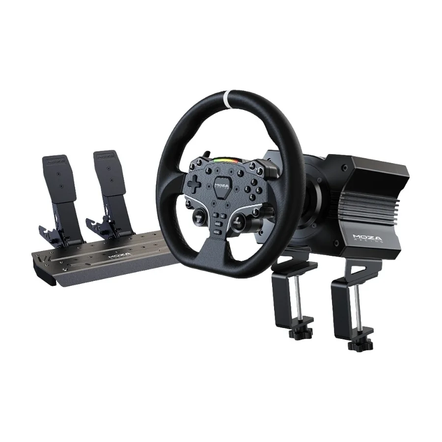 Moza Racing Moza R5 Racing Simulator (R5 suoravetoinen pyöräkanta, ES-ohjauspyörä, SR-P Lite -poljin) - PC