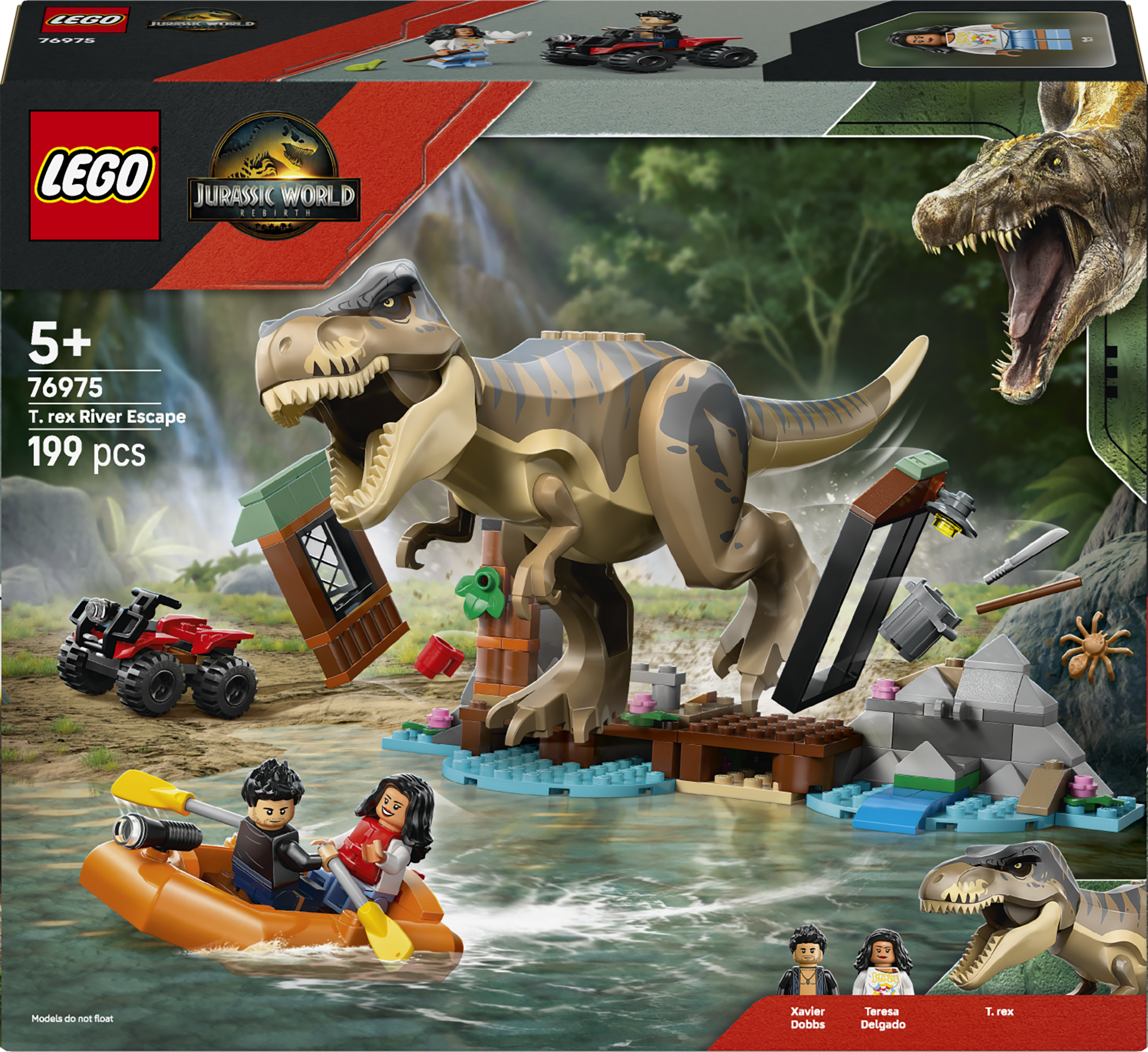 LEGO Jurassic World 76975 T. rex ja pako joella