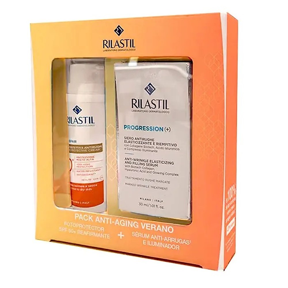 Rilastil Pack Age Repair Spf50 50ml + Progression seerumi 30ml Setti 2 kpl