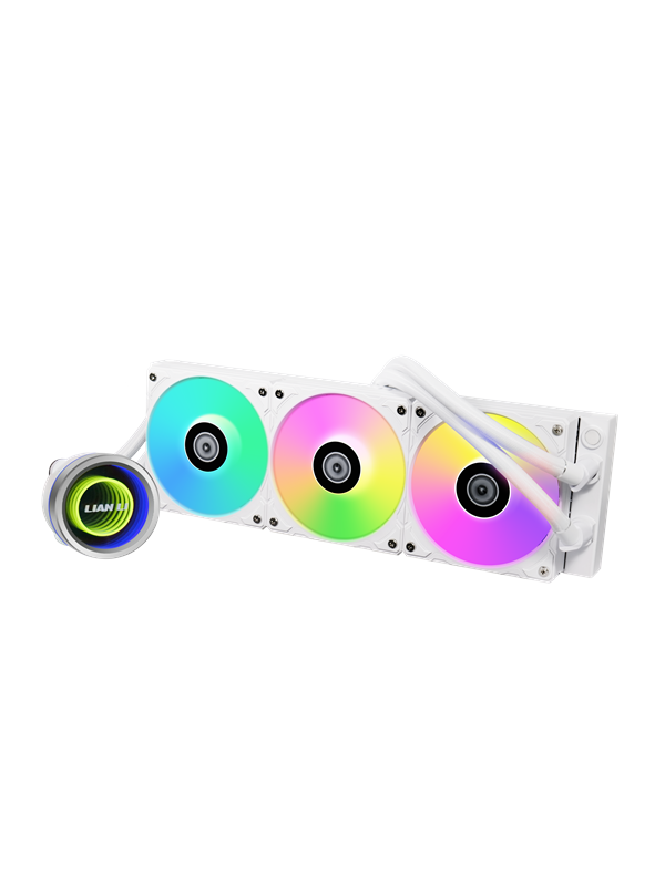 Lian Li Galahad II Trinity 360mm White - ARGB - CPU Vesijäähdytys - Max 36 dBA