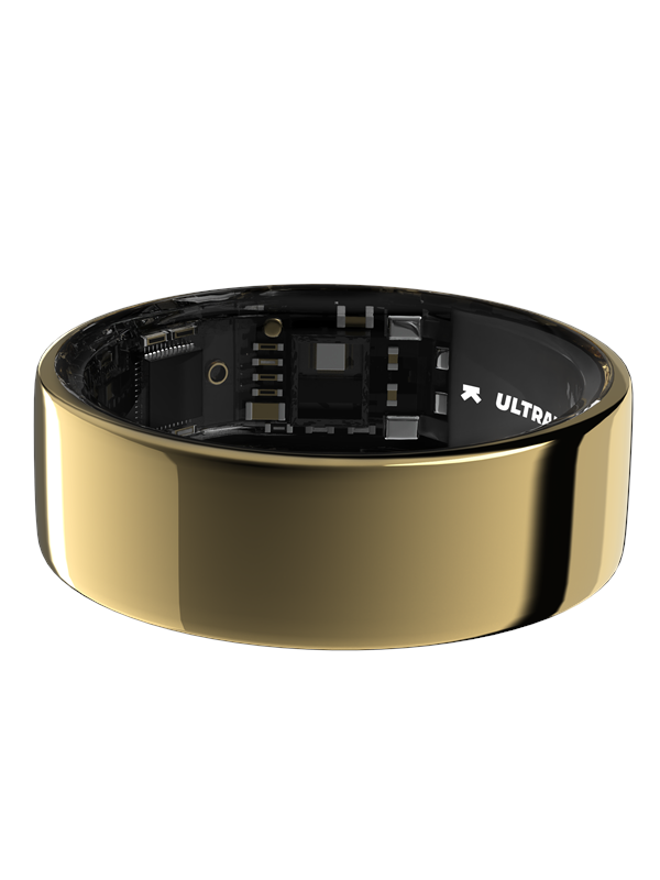 Ultrahuman Ring Air - 8 - älykäs sormus - Bluetooth - 2,8 g - bioninen kulta