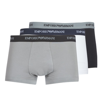 Emporio Armani Bokserishortsit  harmaa / musta / valkoinen