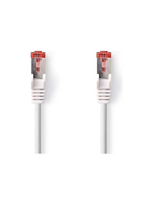 Nedis CAT6 Verkkokaapeli | RJ45 uros | RJ45 uros | S/FTP | 3.00 m | Pyöreä | LSZH | Sininen | Label