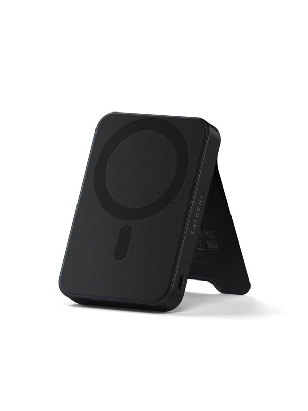 Satechi Qi2 Magnetic Powerbank With Stand 10000mah Musta