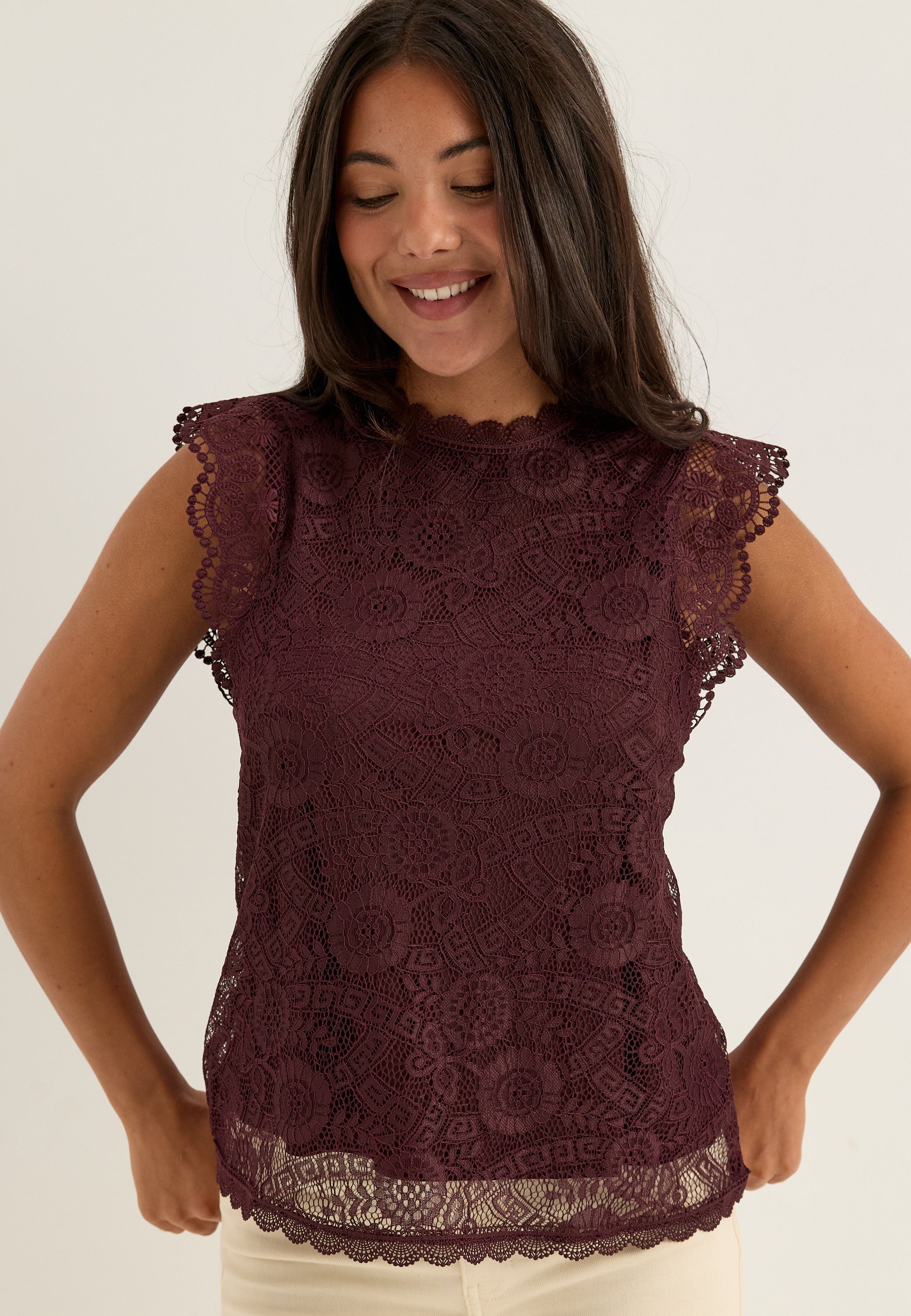 Pcolline SL Lace Top