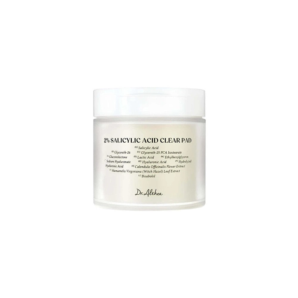 Dr. Althea 2% Acido Salicilico Clear Pad Esfoliante — Pad esfoliante