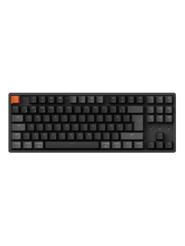 Keychron K8v2 Rgb Aluminum Hot Swap Qmk Johdollinen Ja Langaton Keychron Super Red Pohjoismainen