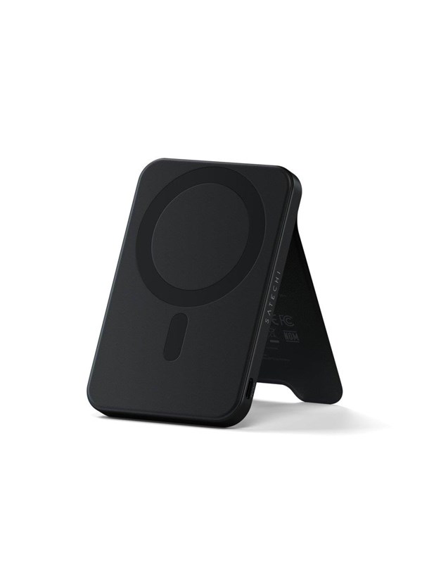 Satechi Qi2 Magnetic Powerbank With Stand 5000mah Musta