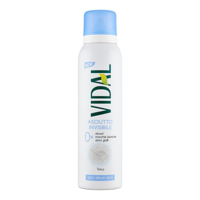 Vidal Vidal Deodoranttisuihke Kuiva Talkki Näkymätön 48H 150 ml