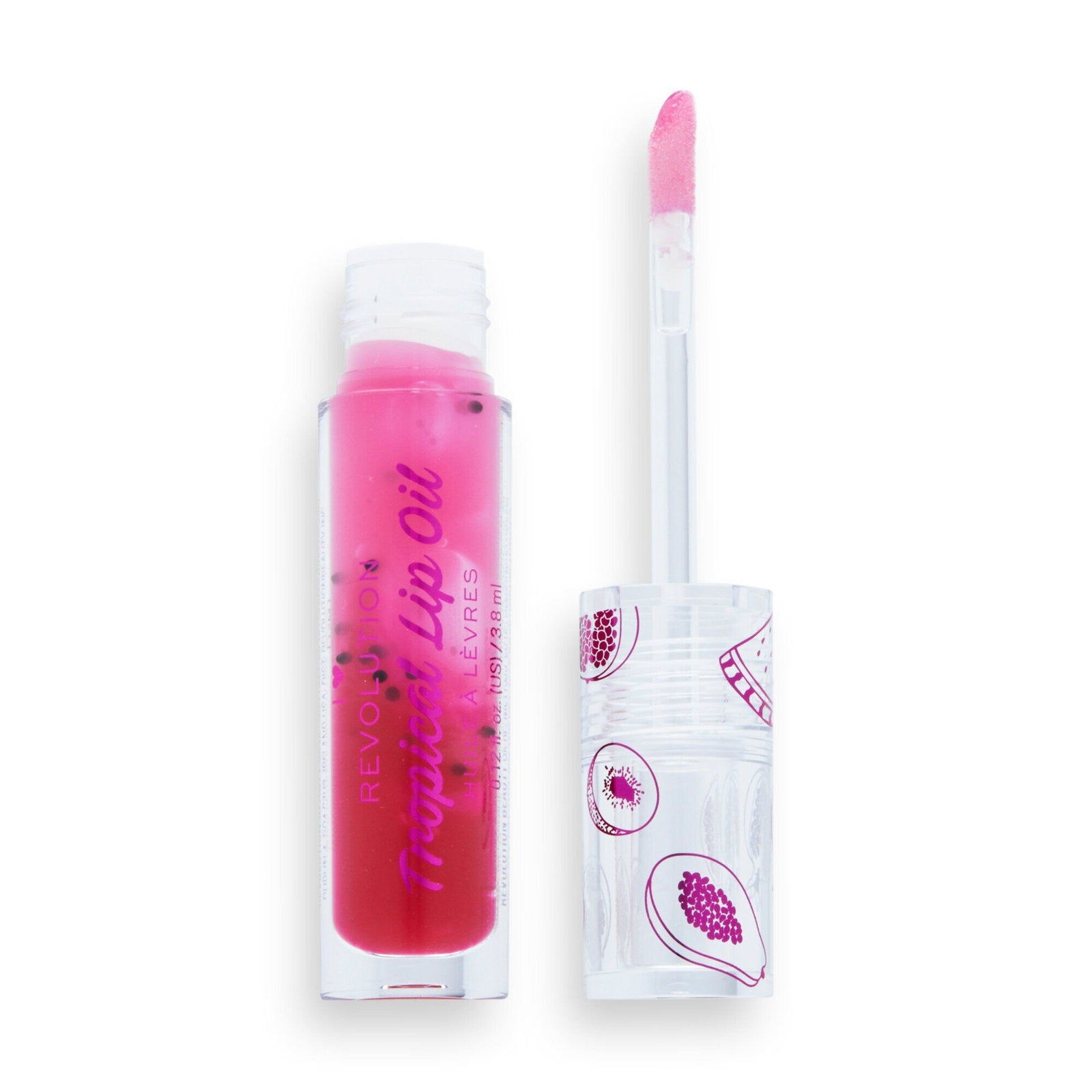 I heart revolution Lip Oil Tropica Tasty l (huuliöljy) 3,8 ml - Sävy: Granaattiomena