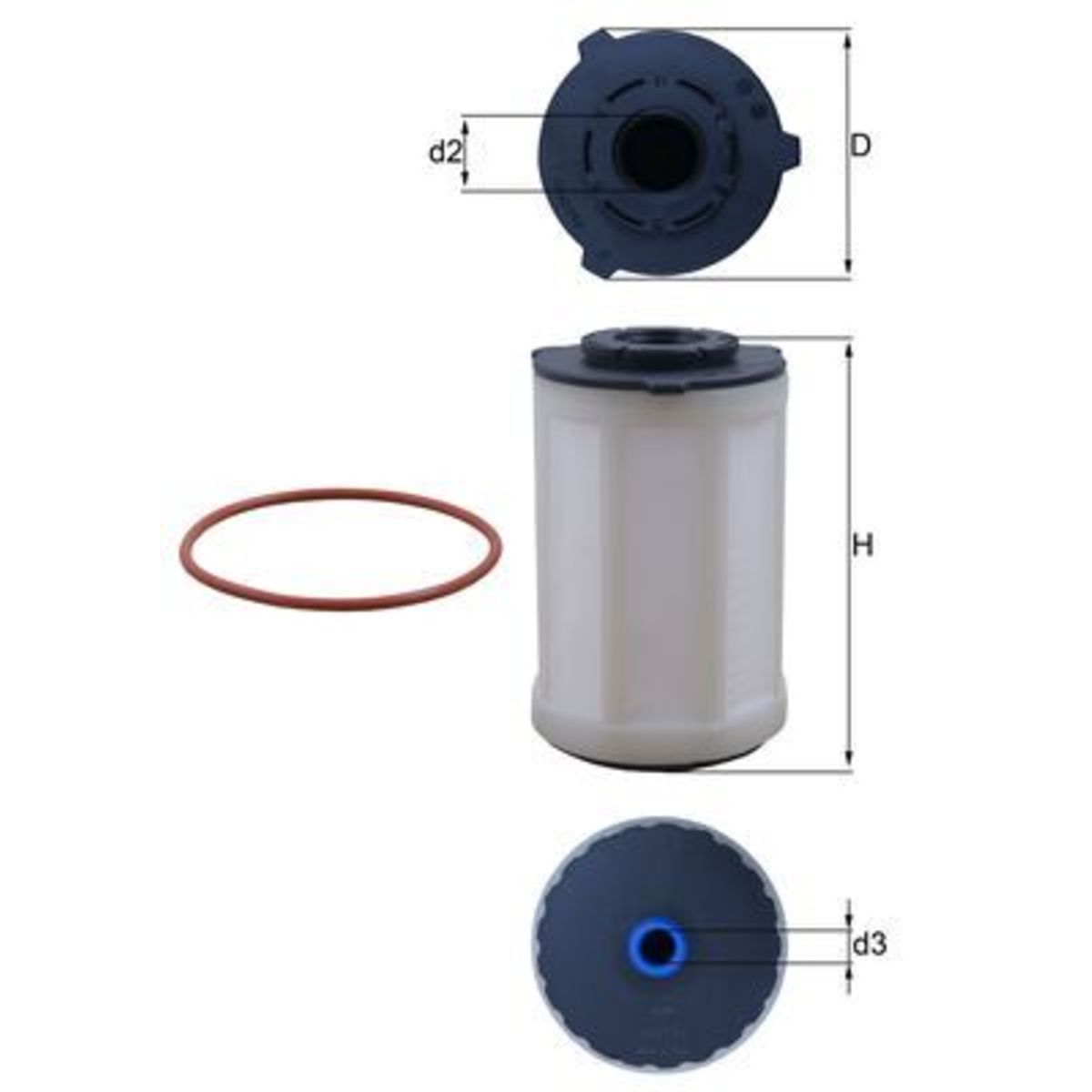 Polttoainesuodatin MAHLE KX 655D