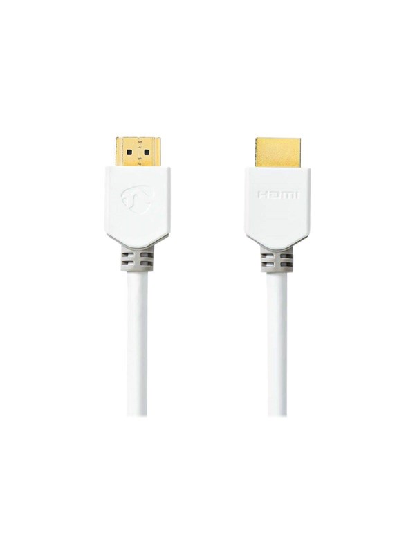 Nedis High Speed HDMI TM Kaapeli Ethernet | HDMITM liitin | HDMITM liitin | 4K@60Hz | ARC | 18 Gbps | 1.50 m | Pyöreä | PVC | Valkoinen | Laatikko