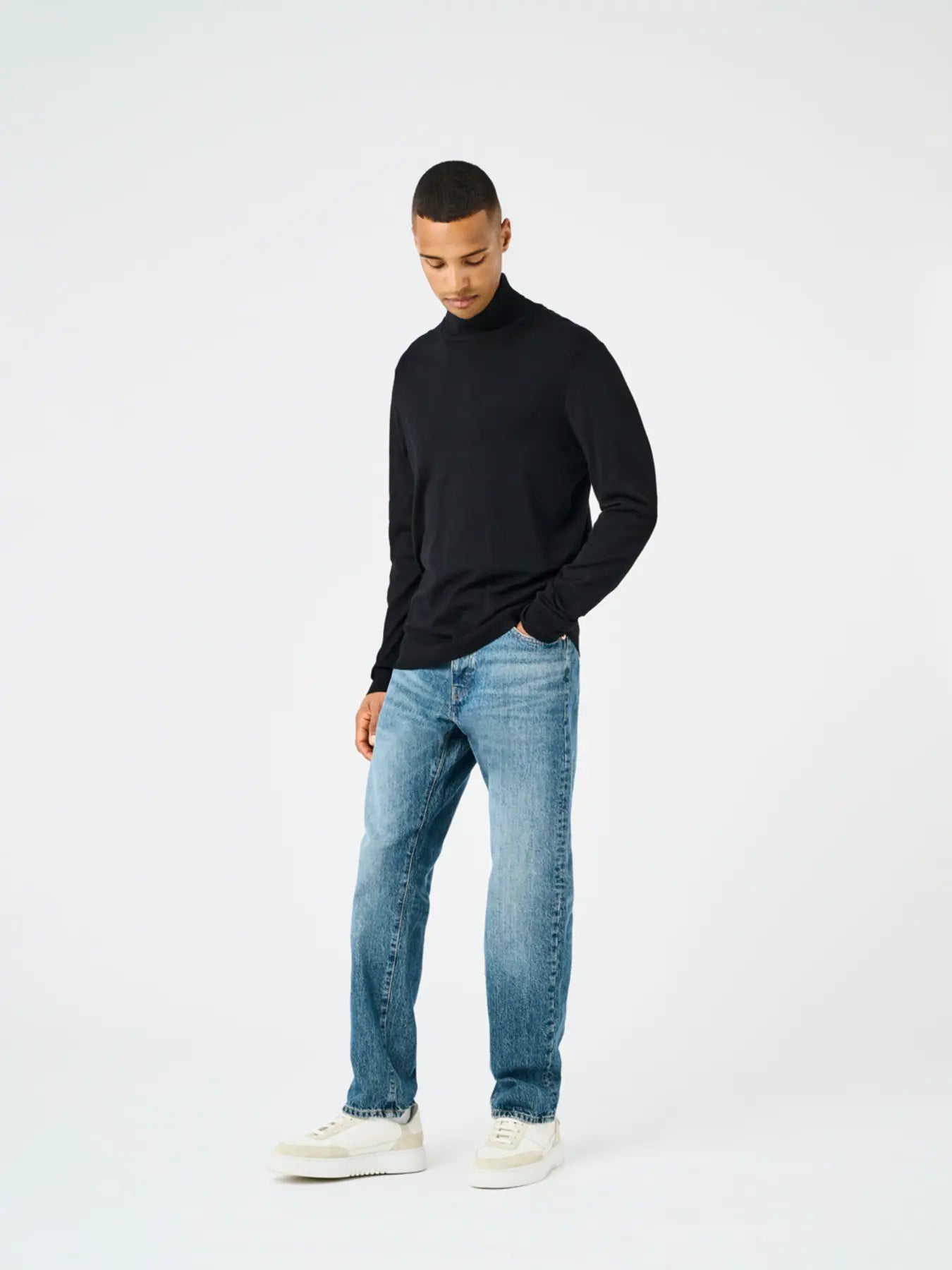 Only and Sons Miesten Pooloneule, Wyler Life Roll Neck Nos Black