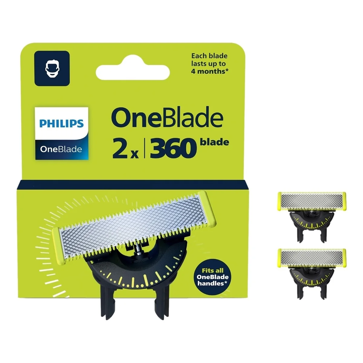 Philips QP420/50 Oneblade 360 vaihtoterät, 2 kpl