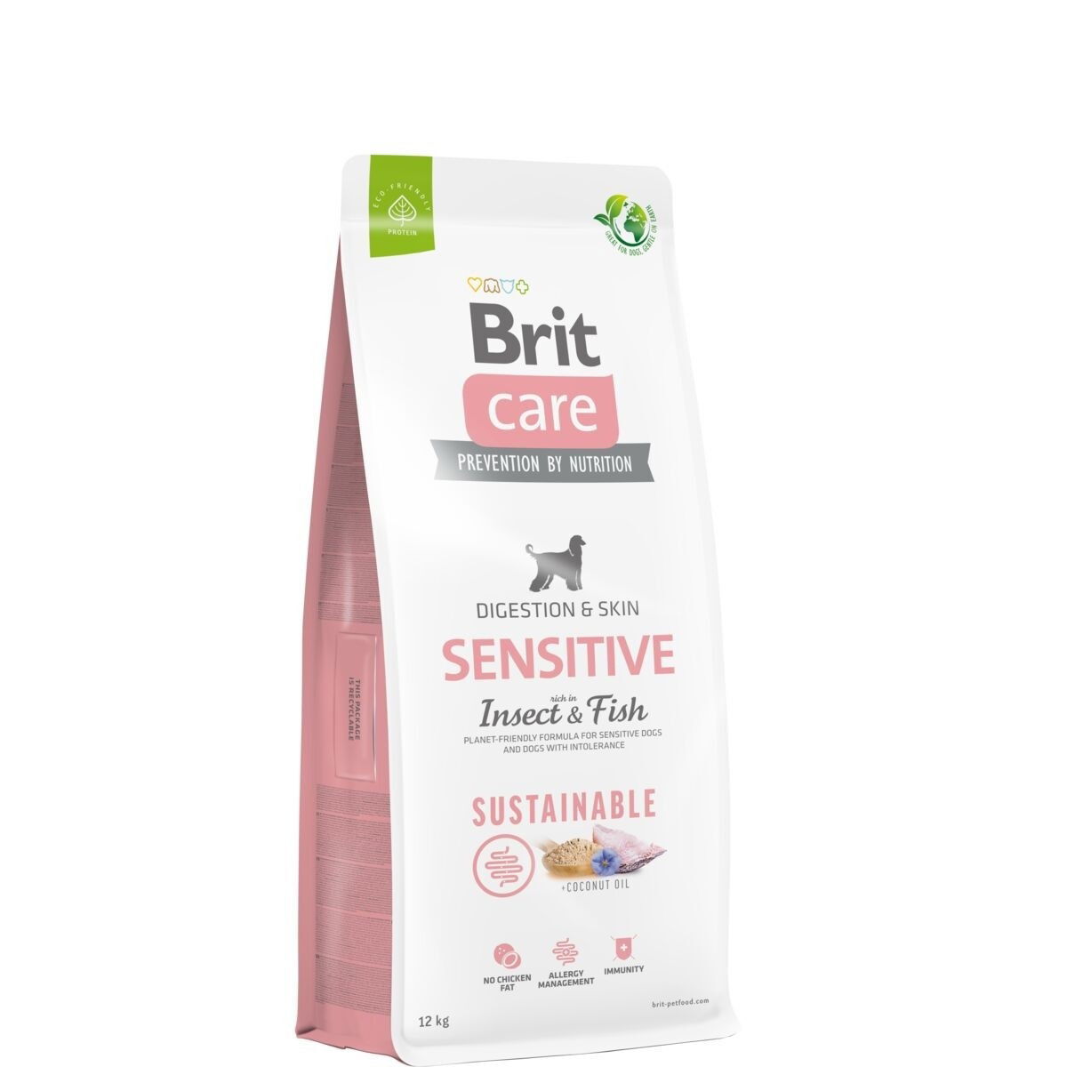 BRIT Care Dog Sustainable Sensitive Insect & Fish - kuivaruoka koirille - 12 kg