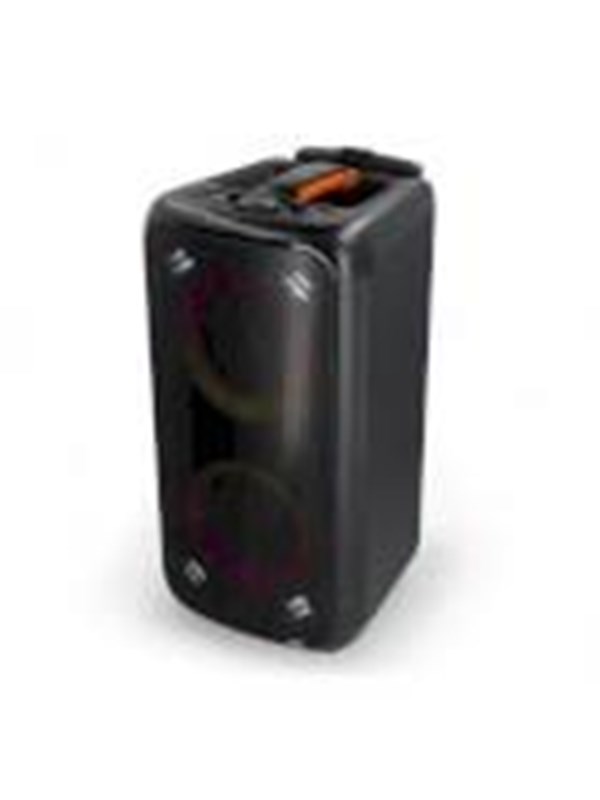 Nedis Bluetooth® Party Speaker | Akun 1 käyttöaika vakiokäyttö: 300 min | 240 W | Kahva | Juhlavalot | Taajuuskorjain | Musta / Oranssi