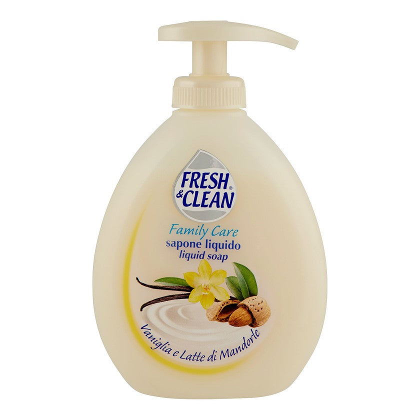 Fresh&Clean Fresh & Clean Family Care Nestesaippua Vanilja ja Mantelimaito 300 ml