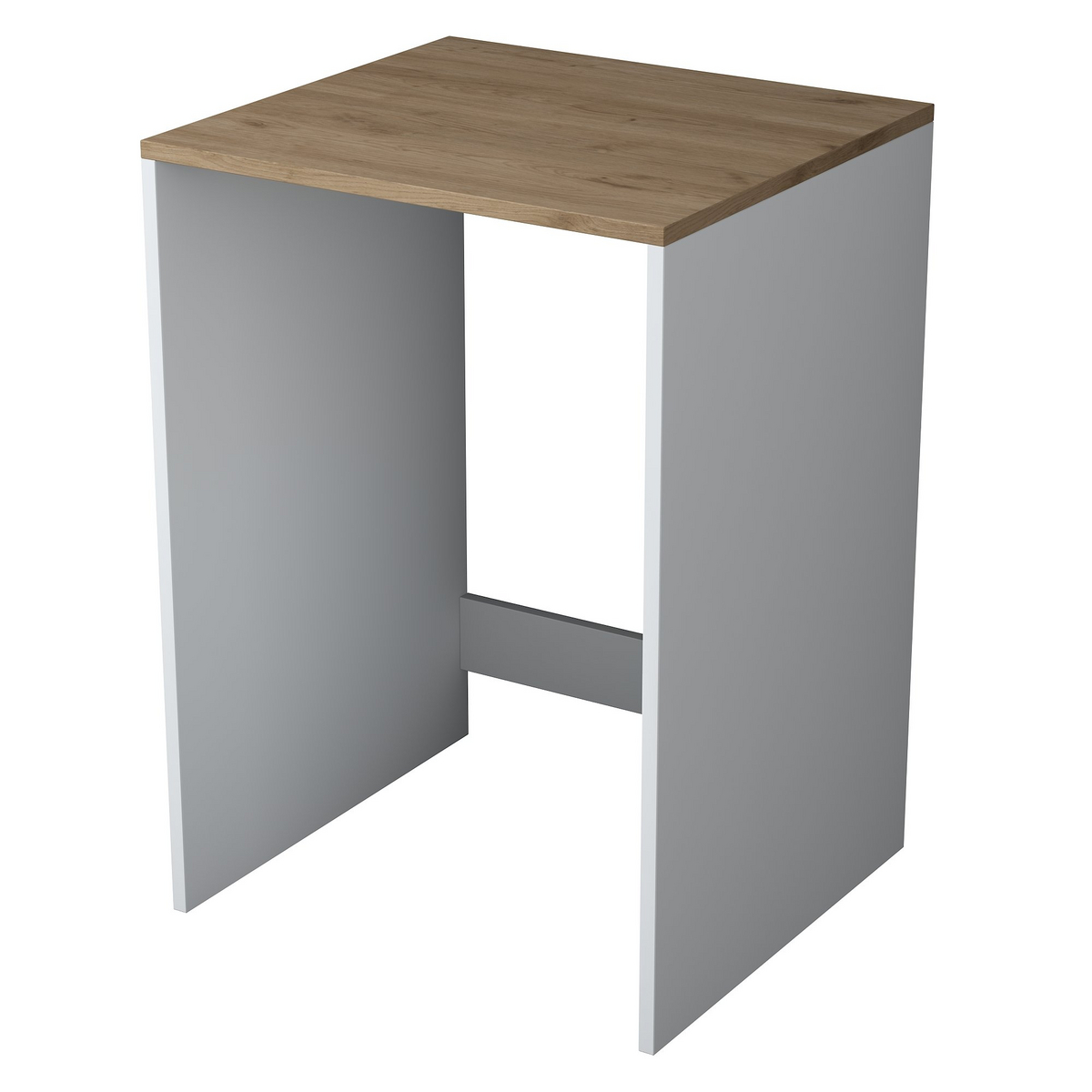 Norda Design Tyylikäs pyykinpesukonekaappi, pähkinä & valkoinen, 65 cm x 91.8 cm x 60 cm | 100 % melamiinipinnoitettu | seinään kiinnitettävä
