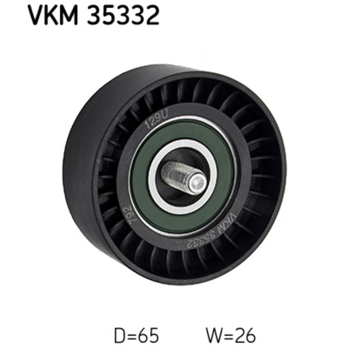 Ohjainrulla, moniurahihna SKF VKM 35332