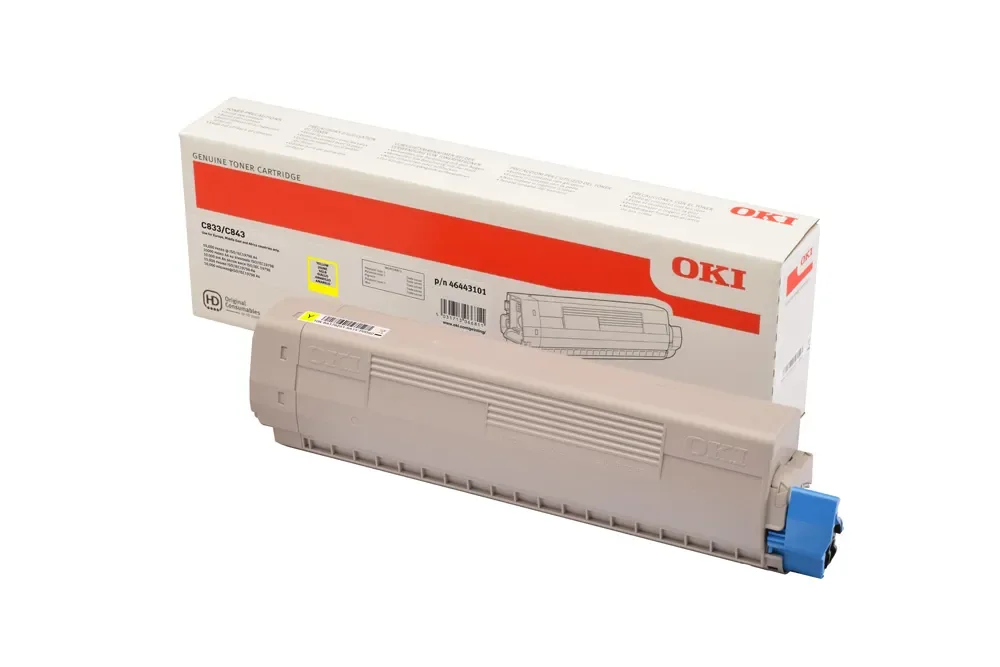 OKI 46443101 -laservärikasetti, keltainen