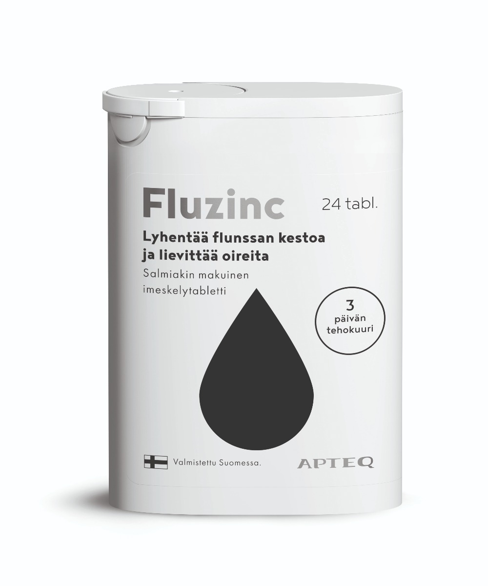 Apteq Fluzinc salmiakki 24 tabl