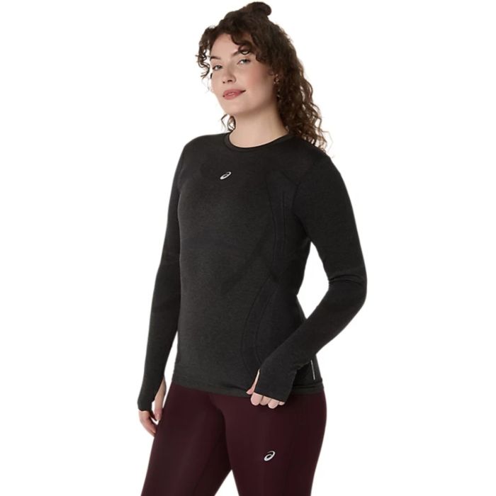 ASICS Road Seamless Pitkähiha T-paita Naisille, Koko L – Mukava juoksuvaate harjoitteluun ja aktiiviseen liikkumiseen