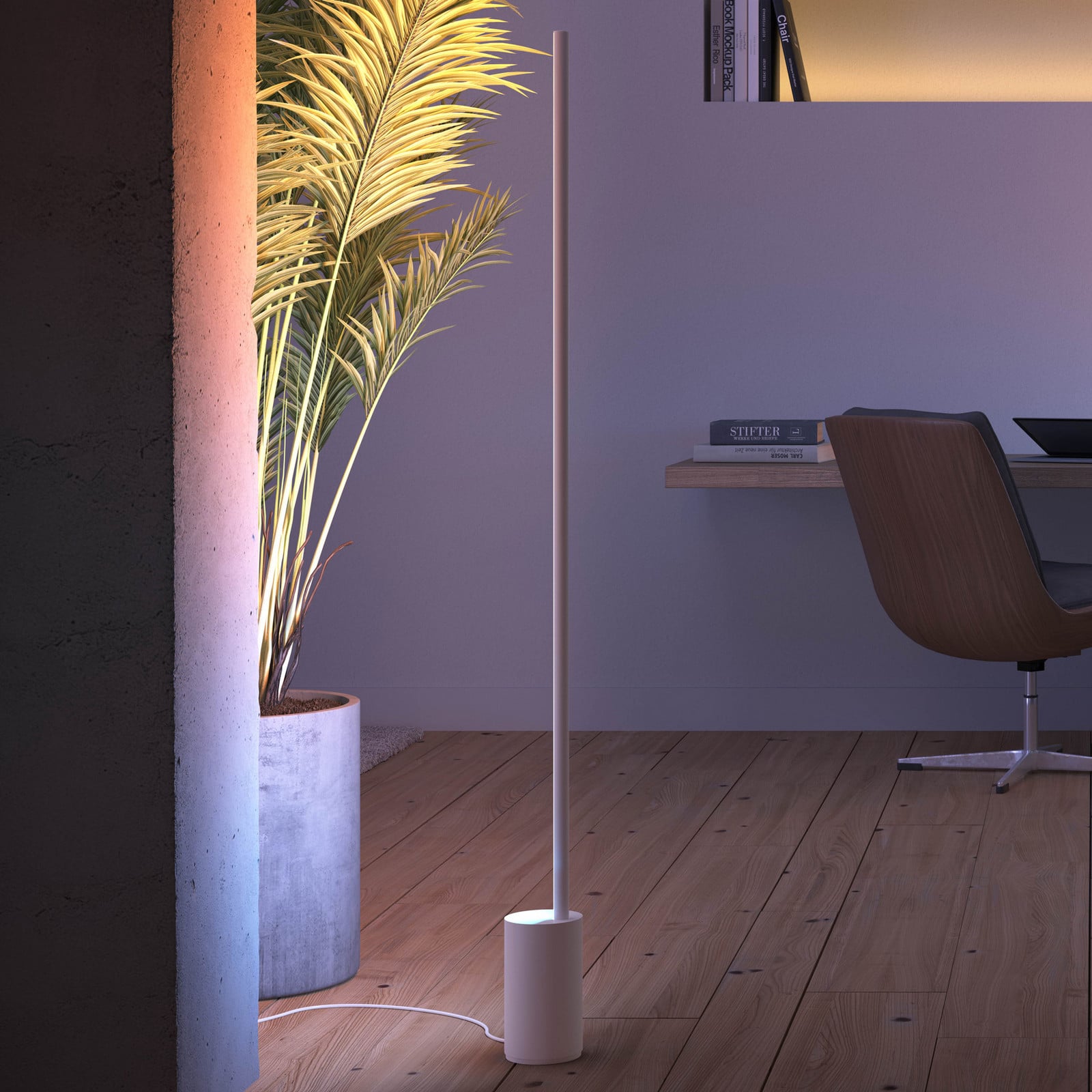 Philips Hue White and Color Ambiance Gradient Signe - Lattialamppu - LED - 29 W - 16 miljoonaa väriä / lämpimästä viileään valkoiseen valoon - 2000-6500 K - valkoinen