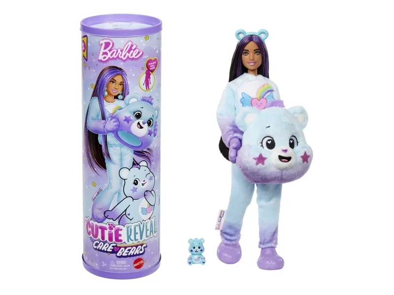 Barbie Cutie Reveal Care Bears -nukke, Muotinukke, Naaras, 3 vuosi/vuosia, Tyttö, 303 mm, 280 g