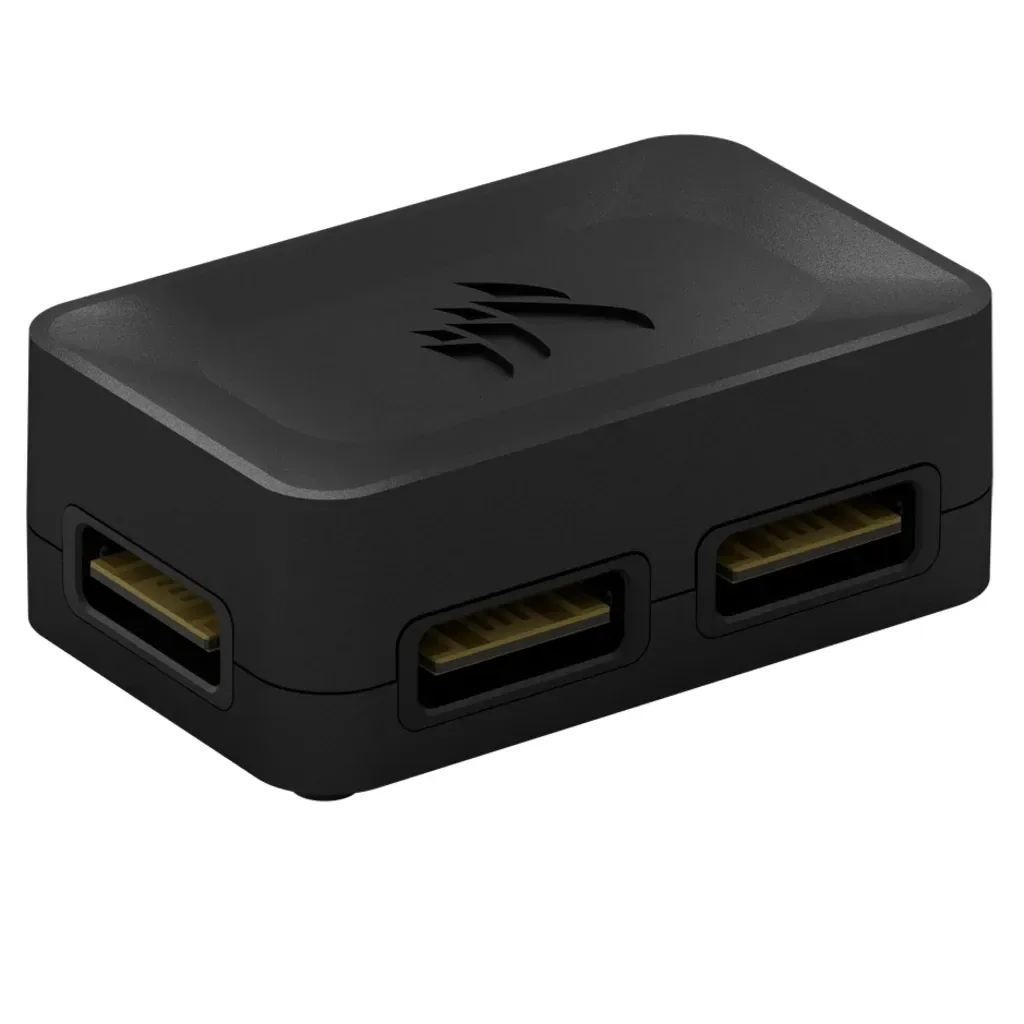 Corsair iCUE LINK 4-Way -signaalijakaja, musta