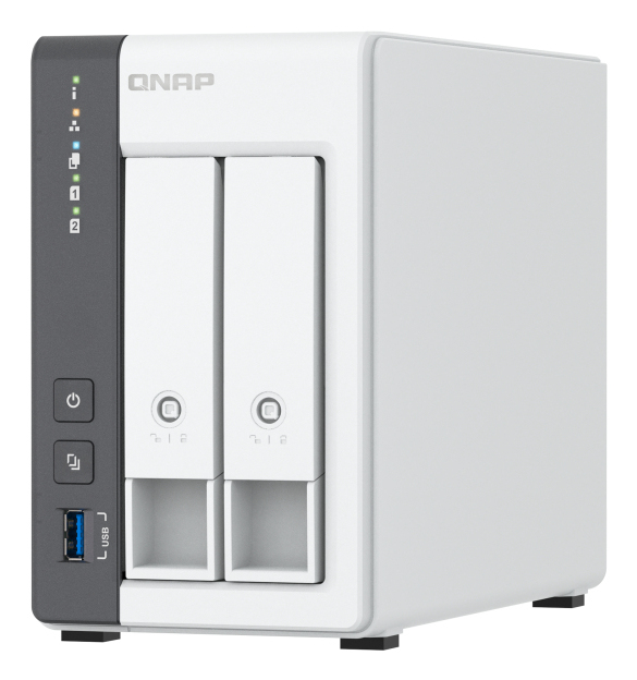QNAP TS-216G, NAS, Tower, Cortex-A, Cortex-A55, valkoinen