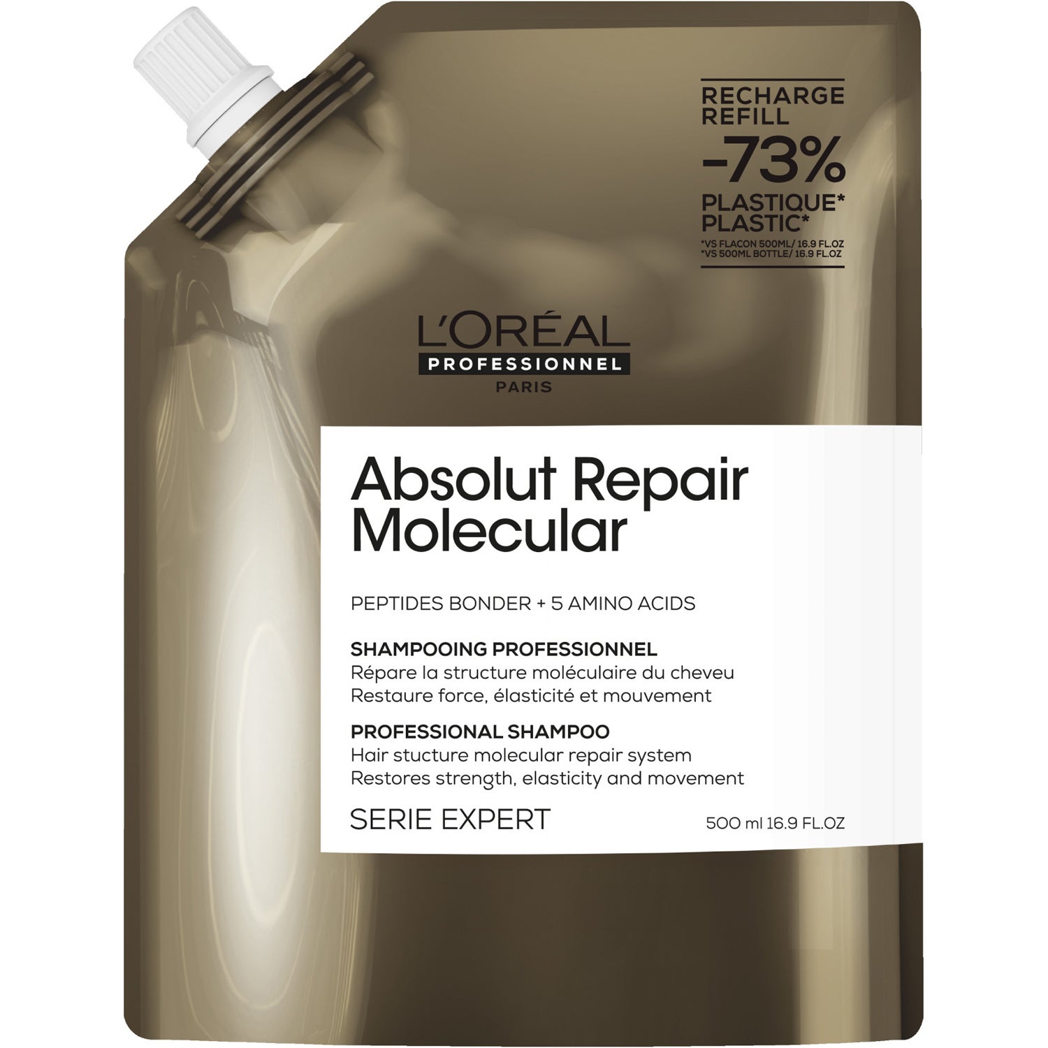 Loreal Absolut Repair Molecular Shampoo Refill 500 ml