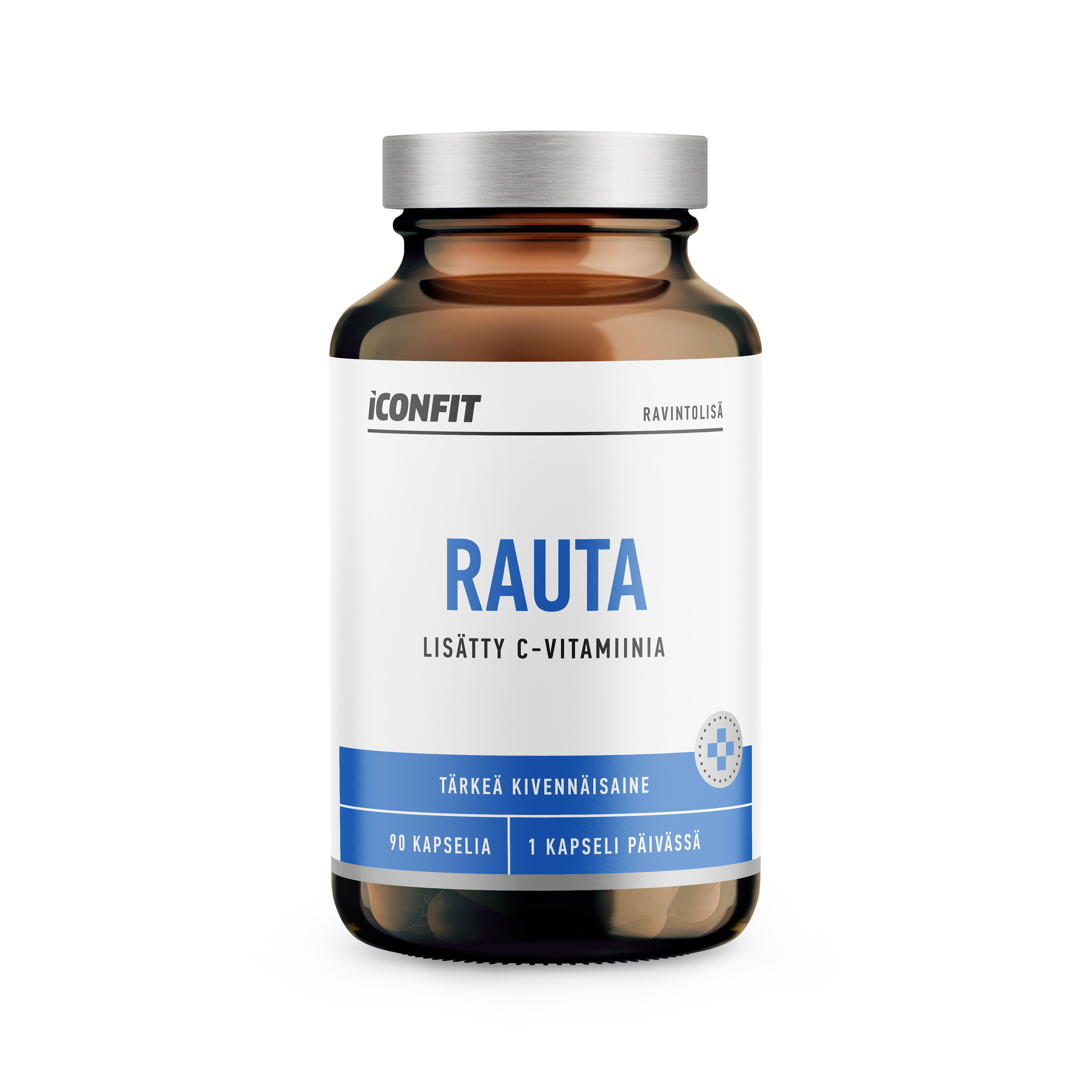 ICONFIT Rauta, C-vitamiinia (Bioaktiivinen rautadiglysinaatti), 20mg 90 kaps 90 kaps
