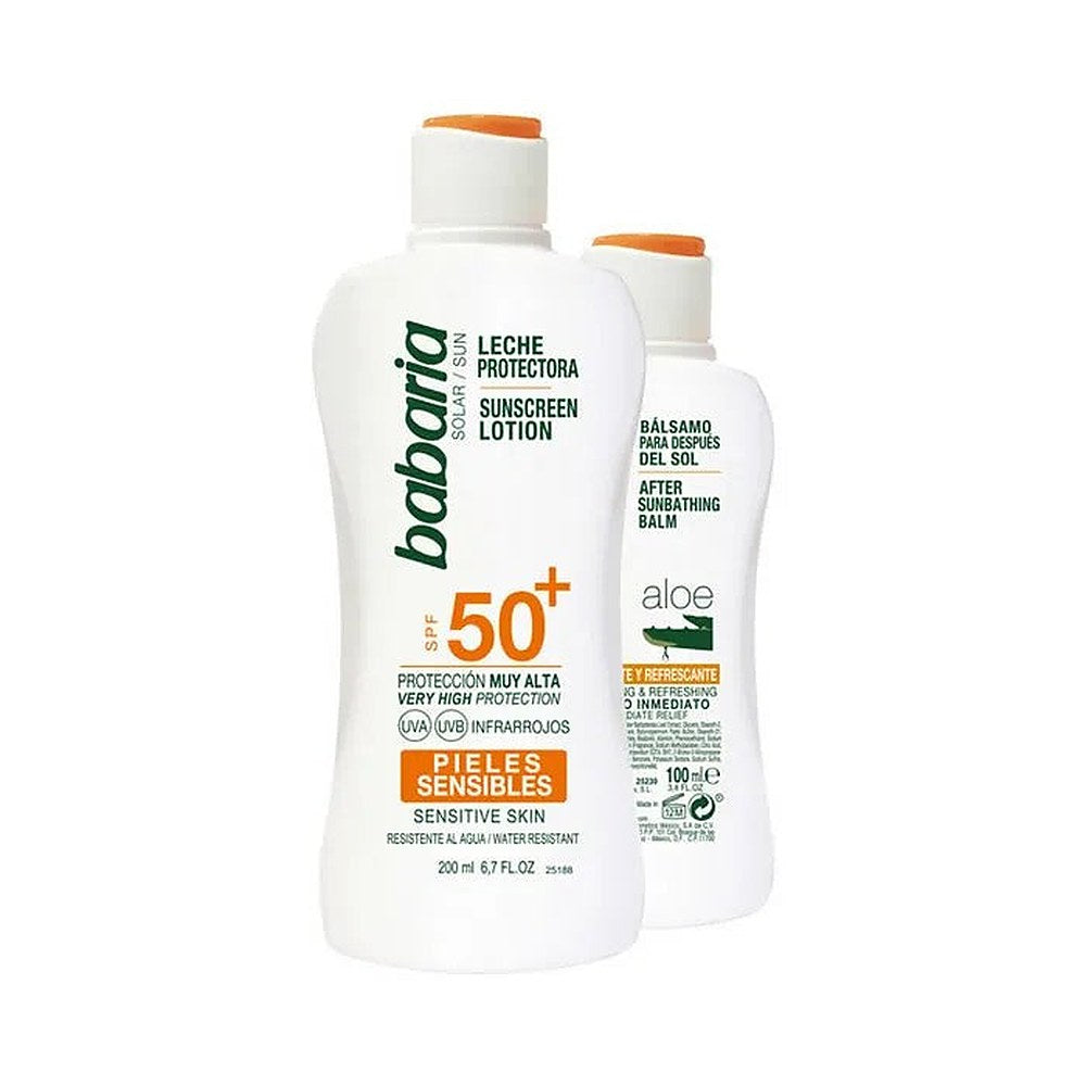 Babaria Sun Cream Lotion Spf50 Plus 200 ml setti 2 kpl