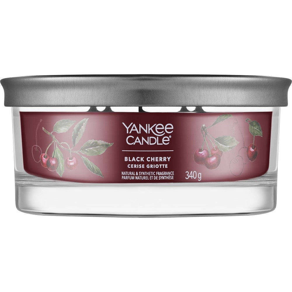Yankee Candle Tumbler kynttilä Musta Cherry Signature - 340,0 g