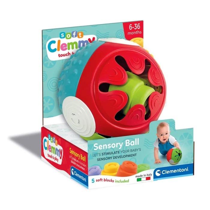 Clementoni Pehmeä Clemmy - Kosketus- ja leikkituntuma-pallo