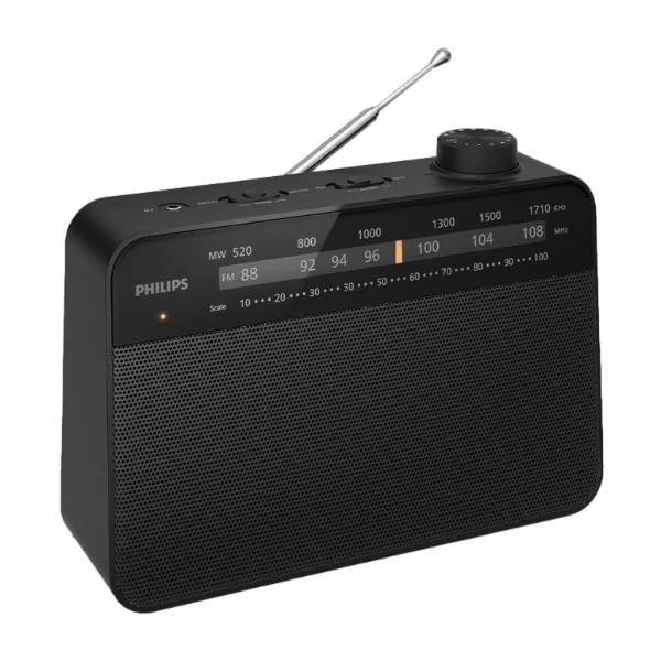 Philips TAR2509/10, Kannettava, Analoginen, AM, FM, Analoginen, 3,5 mm, musta