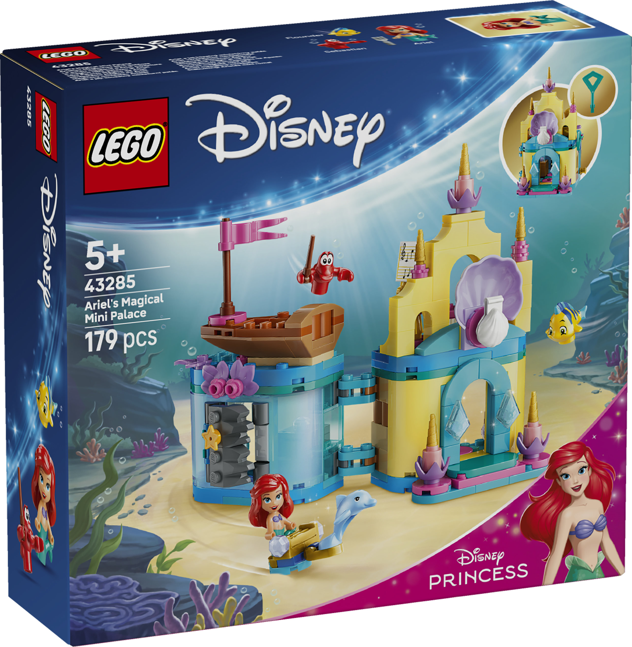 LEGO Disney 43285 Arielin taianomainen palatsi minikoossa