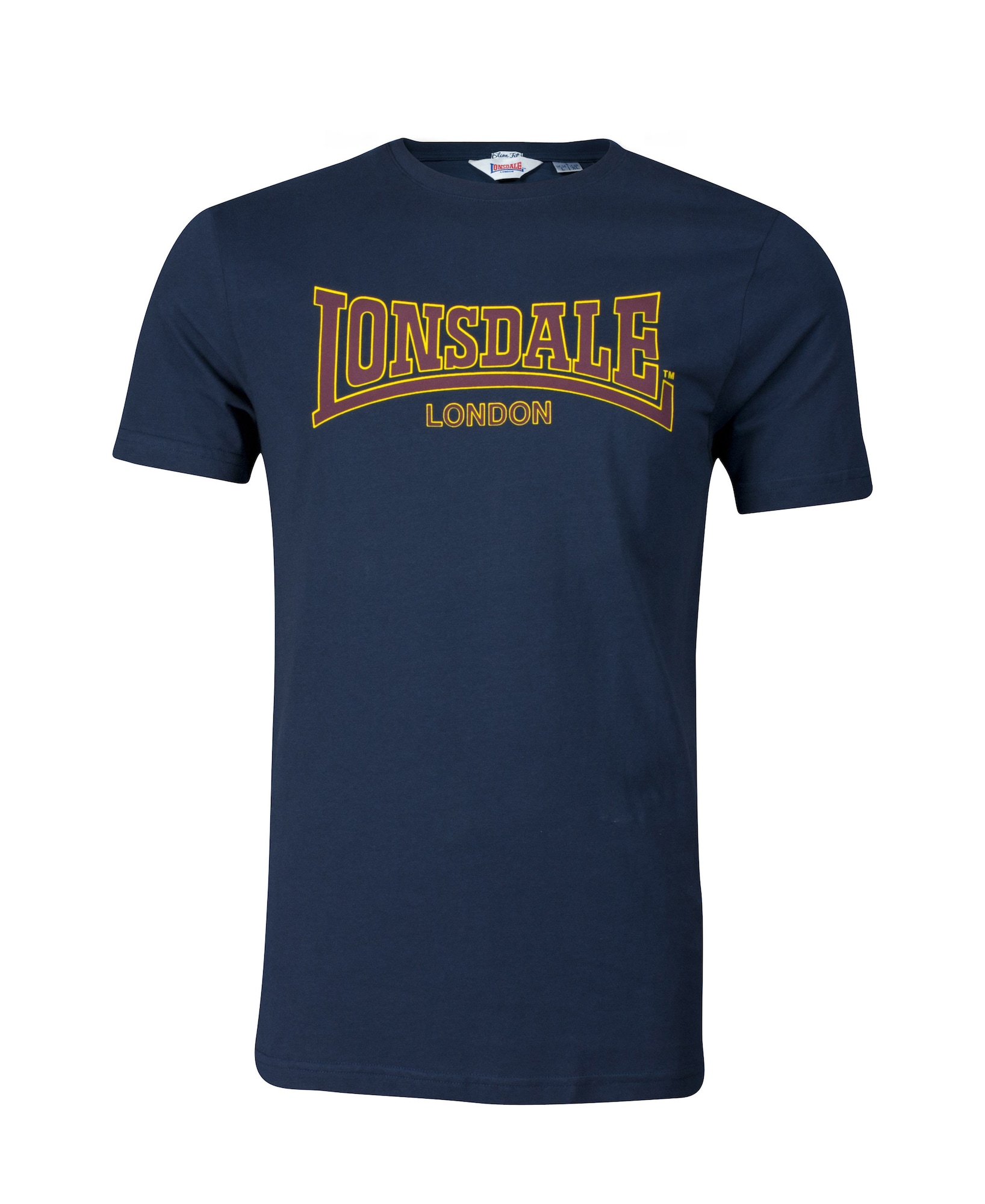 LONSDALE Paita laivastonsininen / keltainen / burgundin punainen